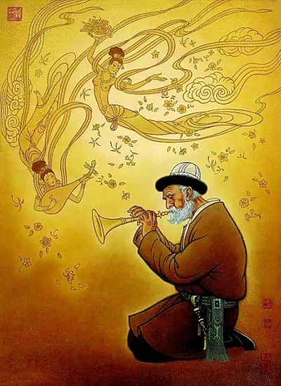 壁上丹青耀新辉——敦煌壁画对现当代工笔人物画的毓养 壁上丹青耀新辉——敦煌壁画对现当代工笔人物画的毓养
